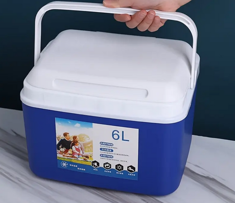 Přenosný neelektrický chladicí box 6L