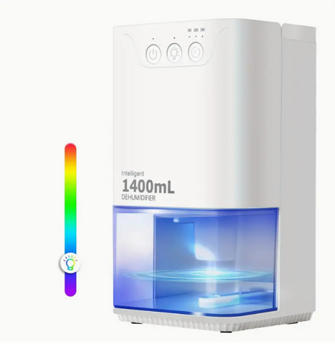 Moderní okrouhlý odvlhčovač vzduchu 1400 ml