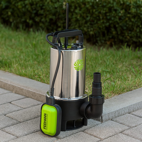 Kalové čerpadlo 900 W s nerezovým tělem FIELDMANN