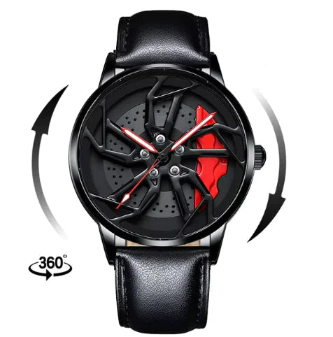 Pánské rotující hodinky 3D Real Wheel Watch