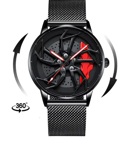 Pánské rotující hodinky 3D Real Wheel Watch
