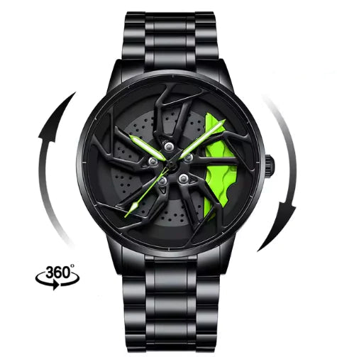 Pánské rotující hodinky 3D Real Wheel Watch